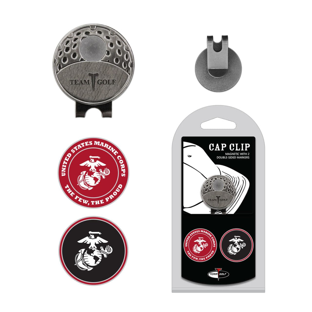 US Marines 2 Ball Marker Hat Clip Set