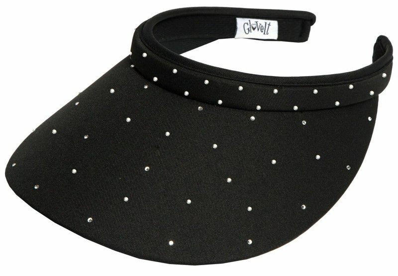 Glove It: Bling Slide On Golf  Visor - Black