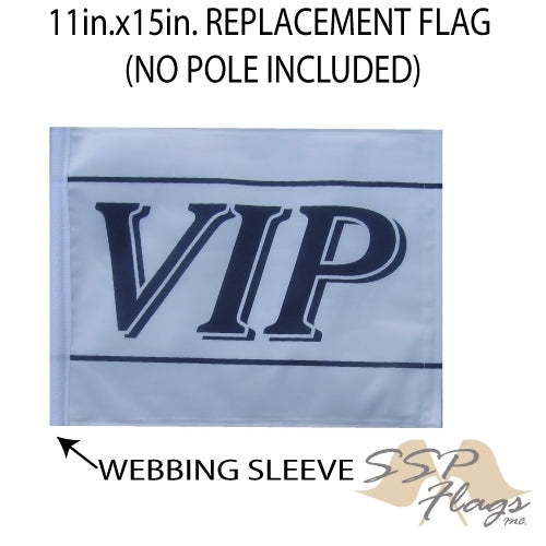 SSP Flags: 11x15 inch Golf Cart Replacement Flag - VIP