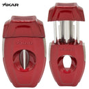 XIKAR VX2 V-Cut Cigar Cutter - Red