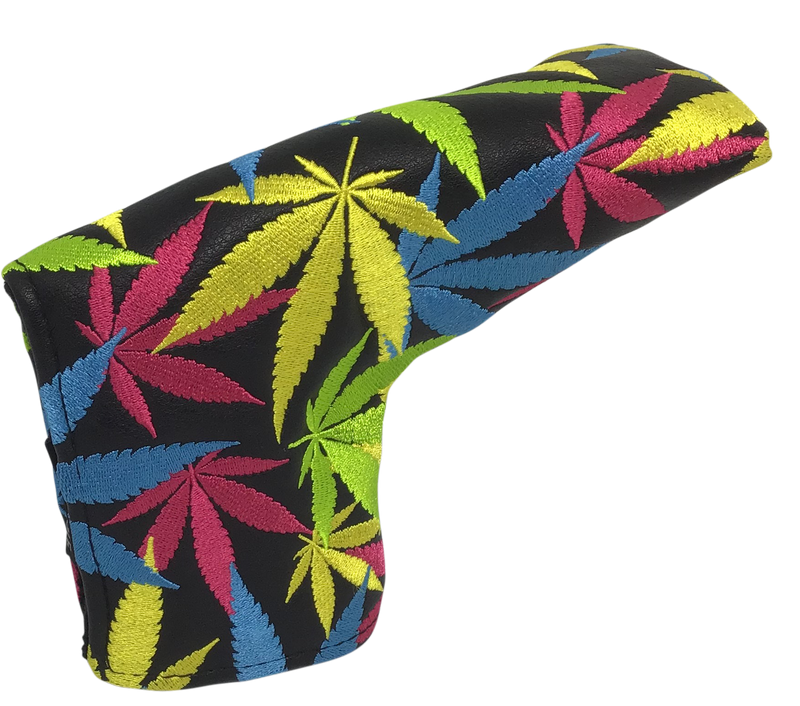 Weed All-Over Embroidered Putter Cover - Blade by ReadyGOLF