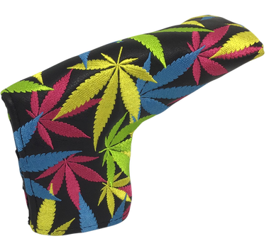 Weed All-Over Embroidered Putter Cover - Blade by ReadyGOLF