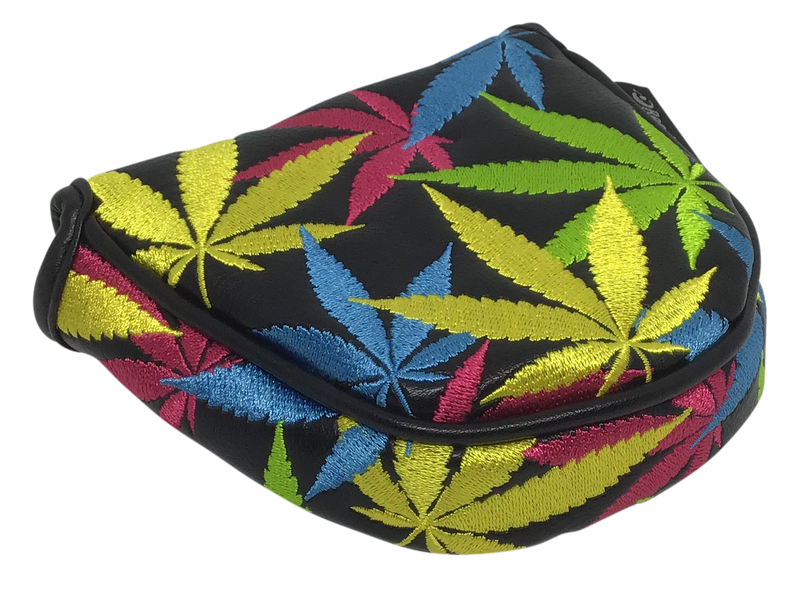 Weed All-Over Embroidered Putter Cover - Mallet by ReadyGOLF