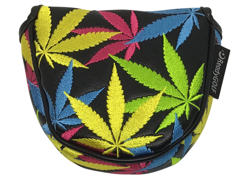 Weed All-Over Embroidered Putter Cover - Mallet by ReadyGOLF