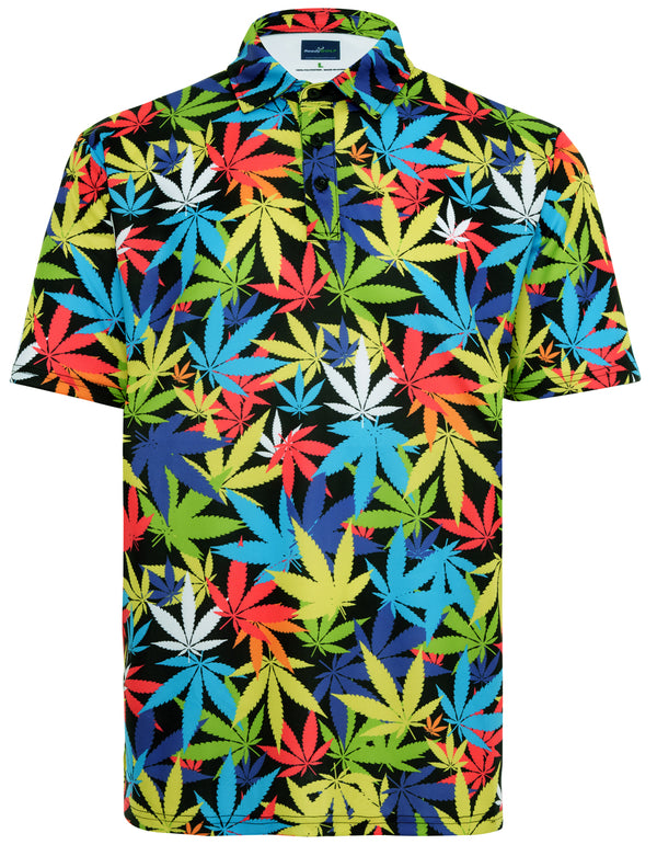Weed Mens Golf Polo Shirt by ReadyGOLF