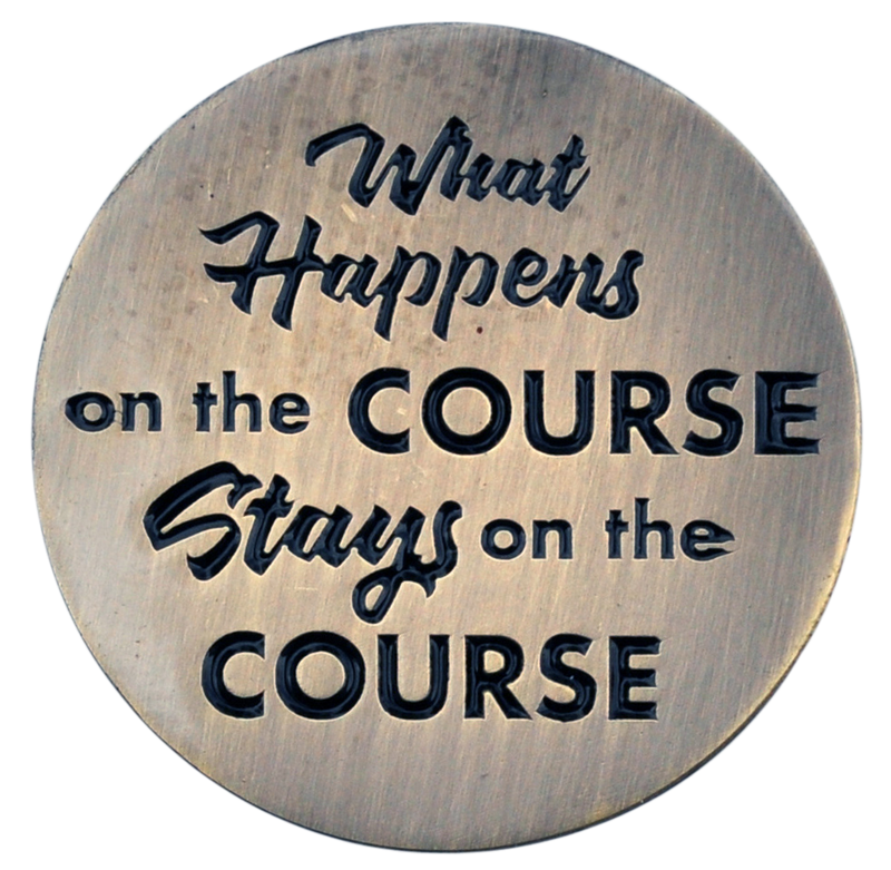 ReadyGolf: What Happens on the Course, Stays on the Course Ball Marker & Hat Clip