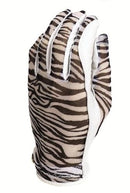 Evertan: Women's Tan Through Golf Glove - Zebra