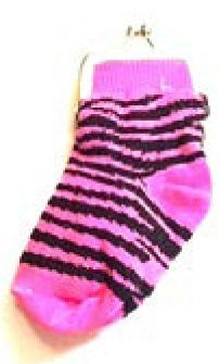 Sock Change Purse: Zebra