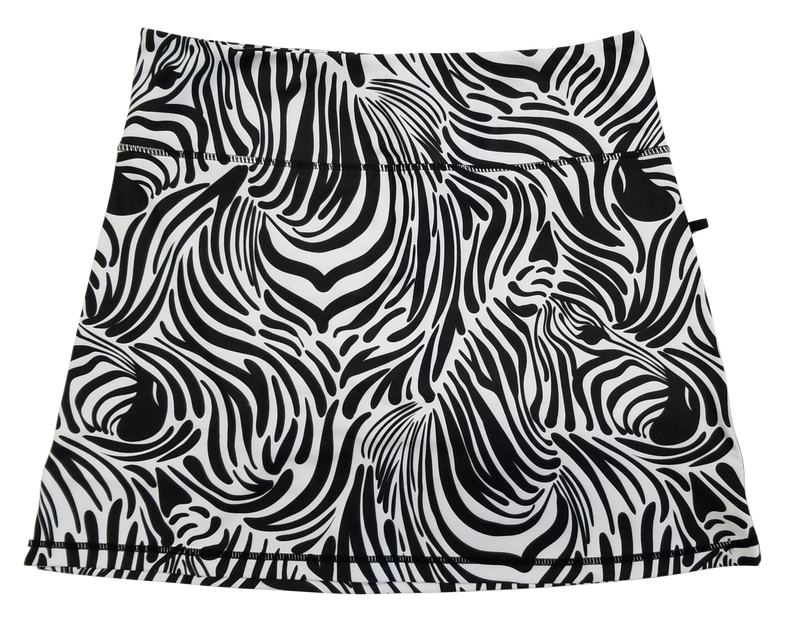 Zebra in the Print Ladies Active SKORT by ReadyGOLF