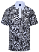 Zebra in the Print Mens Golf Polo Shirt by ReadyGOLF