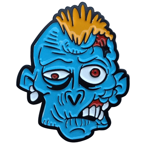 ReadyGolf: Zombie Ball Marker & Hat Clip - Blue