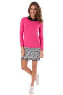 Golftini Women's Black & White 17.5" Scalloped Stretch Cotton Abbey Road Skort (Size 00) SALE