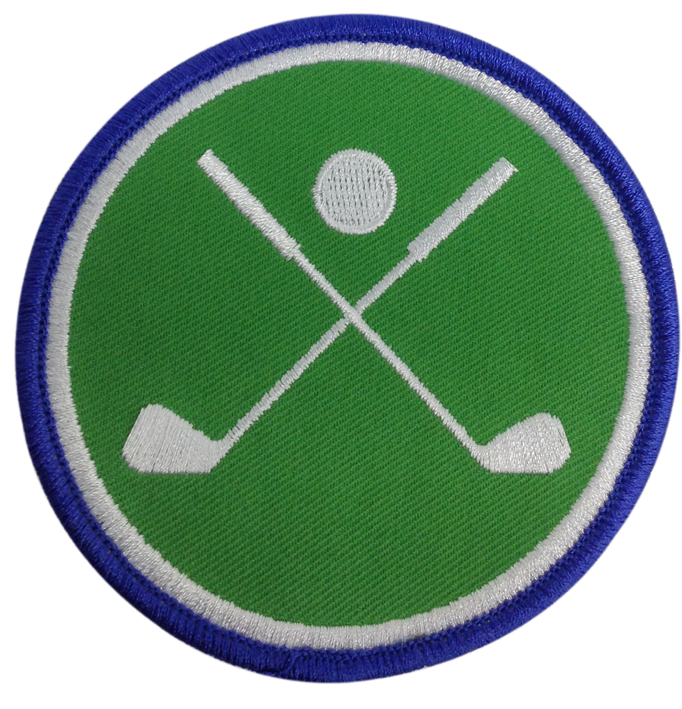 Golf Championship (Cross Clubs) Embroidered Patch