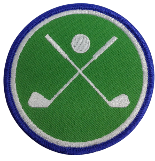 Trophy Club - Golf Championship (Cross Clubs) Embroidered Patch