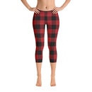 Lumberjack Red Women's Capri Leggings by ReadyGOLF
