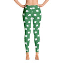 Four-Leaf Clover (White) Women's All-Over Leggings by ReadyGOLF