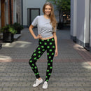 Four-Leaf Clover (Lime Green) Women's All-Over Leggings by ReadyGOLF