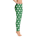 Four-Leaf Clover (White) Women's All-Over Leggings by ReadyGOLF