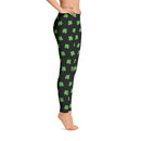 Four-Leaf Clover (Lime Green) Women's All-Over Leggings by ReadyGOLF