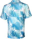 Tattoo Golf: Men's Aloha Cool-Stretch Golf Shirt - Teal/Blue Clothing