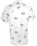 Tattoo Golf: Men's ProCool Golf Shirt - Aloha Hawaiian (White/Blue) Clothing