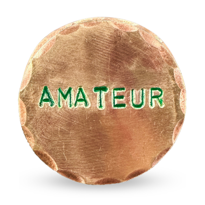 Sunfish: Hand Stamped Copper Ball Marker - Amateur