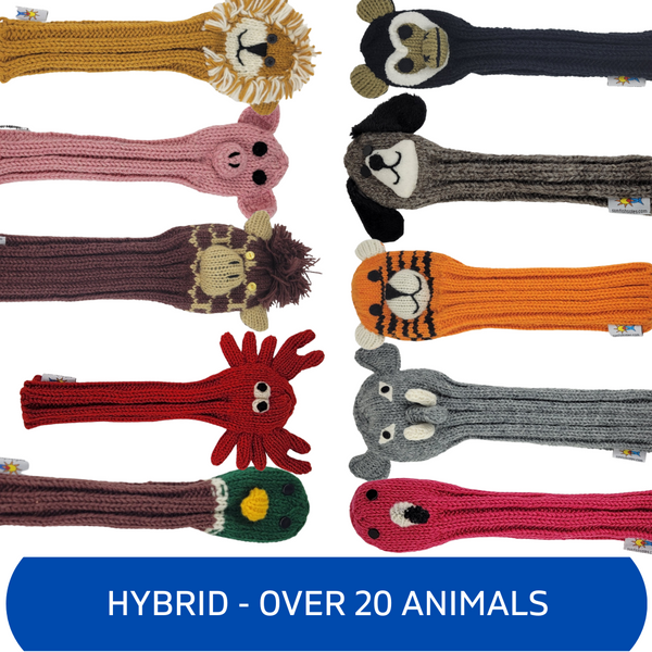 Sunfish: Hand-Knit Animal Headcovers - Hybrid