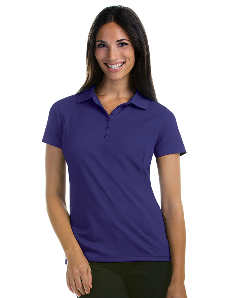 Antigua Women's Purple 100414 Xtra-Lite Short Sleeve Polo (Size Large) SALE