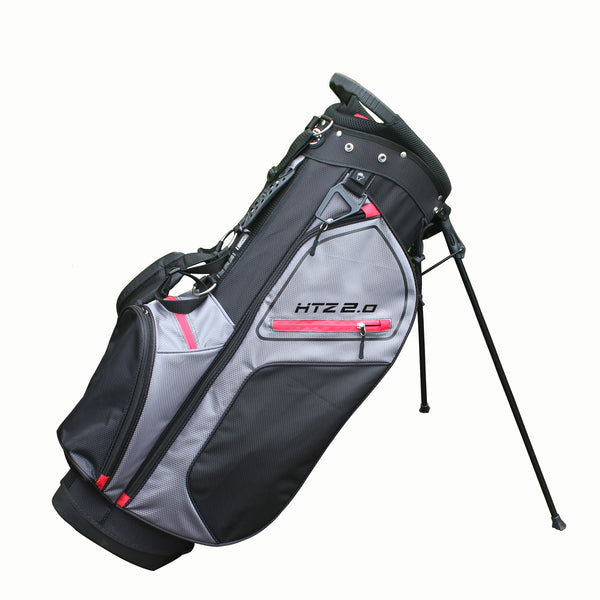 Hot-Z Golf: 2.0 Stand Bag - Black/Grey/Red