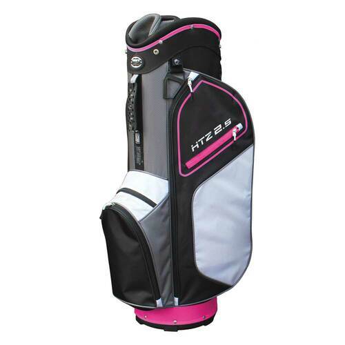 Hotz Golf: Ladies 2.5 Cart Bag - Black/Pink/White