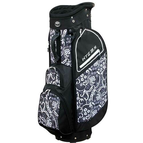 Hotz Golf: Ladies 3.5 Lace Cart Bag - Black/White