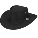 Aussie Chiller Outback Bushie Perforated Hat - Black