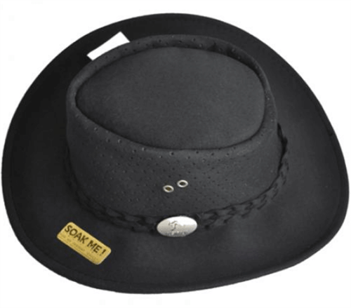 BlackOutback Bushie Perforated Shade Hat by Aussie Chiller display picture 2