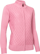 Women's High-Performance Golf Windstop Cardigan - Avondale (Size: Small, Rhubarb) SALE