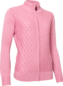Women's High-Performance Golf Windstop Cardigan - Avondale (Size: Small, Rhubarb) SALE