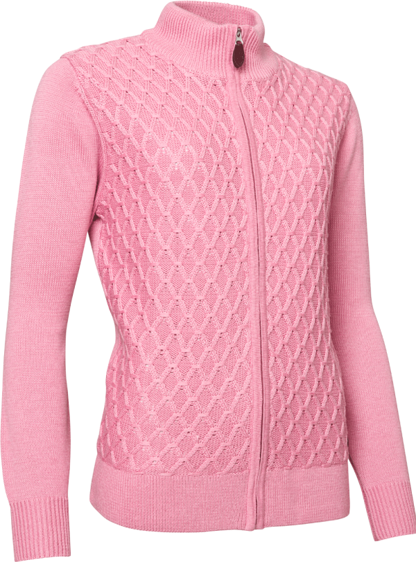 Abacus Sports Wear: Women's High-Performance Golf Windstop Cardigan - Avondale