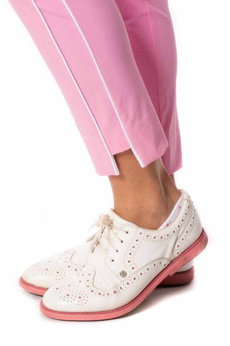 Pink pant with White piping
