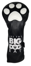 Let The Big Dog Eat (Black) Embroidered Headcover - Driver