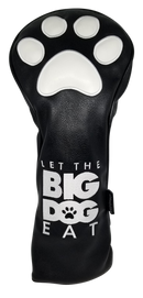 Let The Big Dog Eat (Black) Embroidered Headcover - Driver