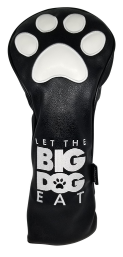 Let The Big Dog Eat (Black) Embroidered Headcover -  Driver