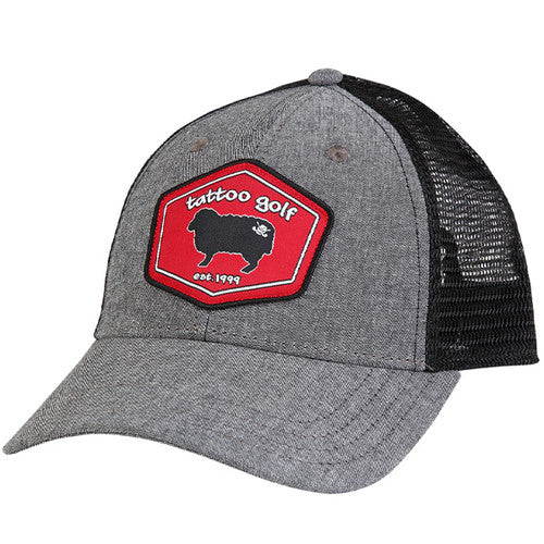 Tattoo Golf: Black Sheep Trucker Patch Golf Hat