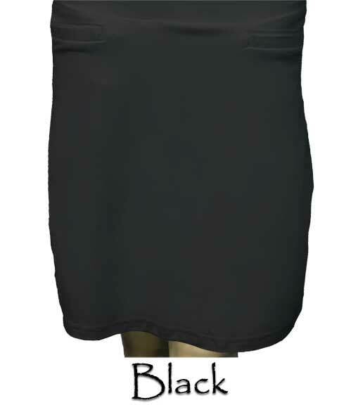 Titania Golf Women's Plain Moisture Wicking Black Skort (Size Medium) FINAL SALE