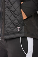 Golftini: Women's Hooded Windbreaker Jacket - Black