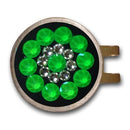 Blingo Ball Markers: Neon Green on Black