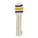 Sunfish: Classic 80s Sock Knit Headcovers (Driver, Fairway, Hybrid, or Set) - Blue and Yellow Golf Club Headcovers