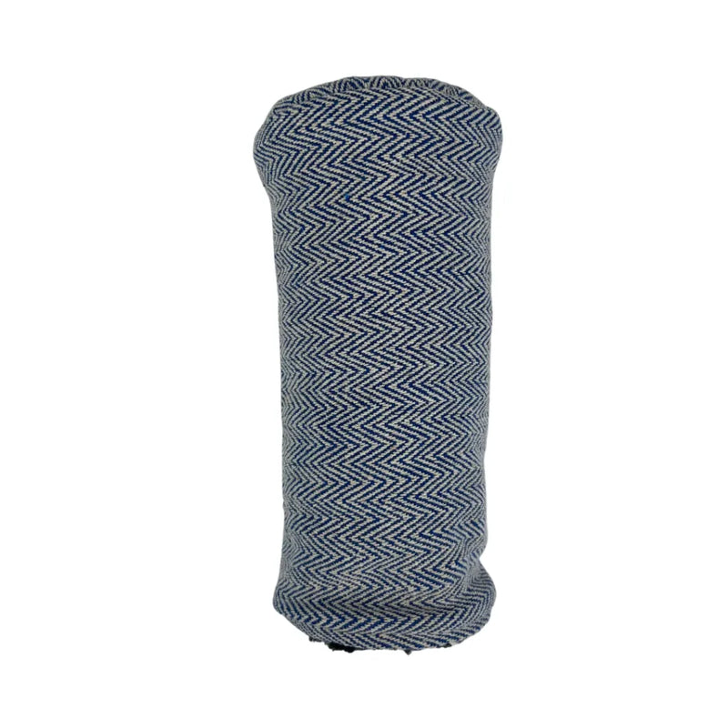 Sunfish: Hand-Woven Barrel Headcovers - Blue Chevron