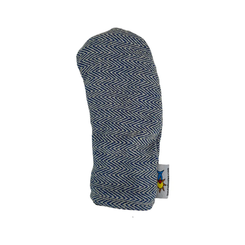 Sunfish: Hand-Woven Barrel Headcovers - Blue Chevron