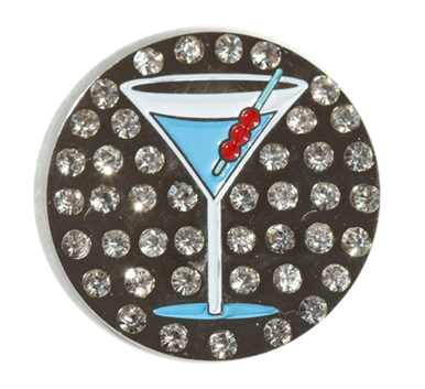 Abigale Lynn Ball Marker & Hat Clip - Blue Martini