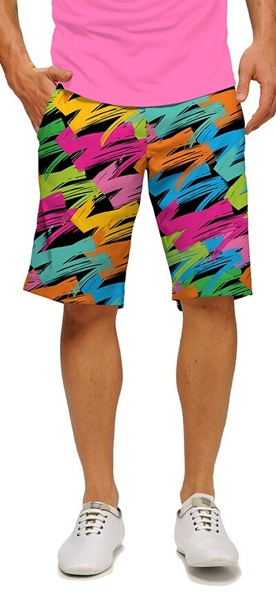 Loudmouth Golf: Men's StretchTech Shorts - Broad Strokes