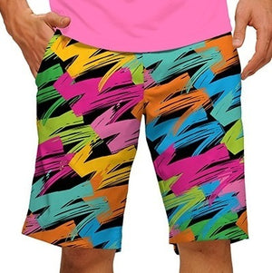 Loudmouth StretchTech Golf Shorts Rosa Skulls Day top of the Dead Theme Men’s 40